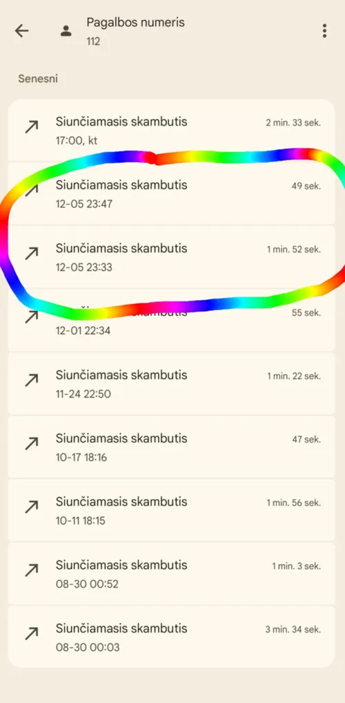 skambucio isklotines