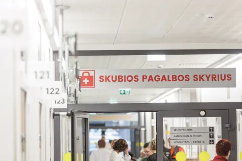 Skubios traumatologijos pagalbos skyrius / R. Tenio nuotr.