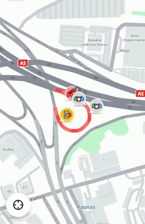 Spūstis / „Waze“ nuotr.