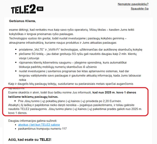 Kliento sutartis / Skaitytojo nuotr.