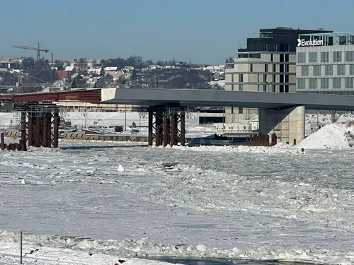 Tilto per Nemuną tarp Marvelės ir Vilijampolės statybos / N. Povilaičio / Delfi nuotr.