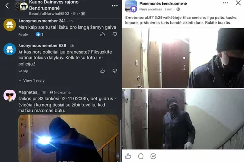 Gyventojų perspėjimai / skaitytojos ekrano nuotr. / „Kas vyksta Kaune“ montažas