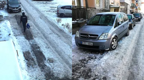 Neįveikiamas Taikos pr. 64 daugiabučio kiemas / Skaitytojo nuotr.