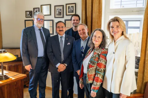 Su ambasadoriais / T. Biliūno nuotr.