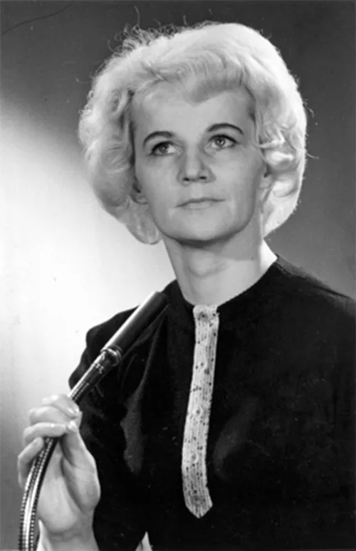 Radijo diktorė Undinė Nasvytytė 1961 m. / Asmeninio archyvo nuotr.