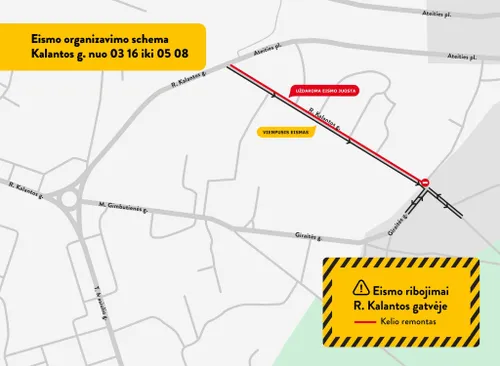 Eismo schema / Kaunas.lt nuotr.