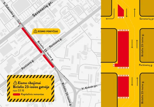 Eismo schema / Kaunas.lt nuotr.