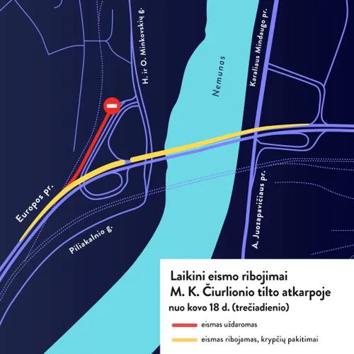 Eismo schema / Kaunas.lt nuotr.