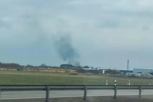 Gaisras sąvartyne / Skaitytojų nuotr.