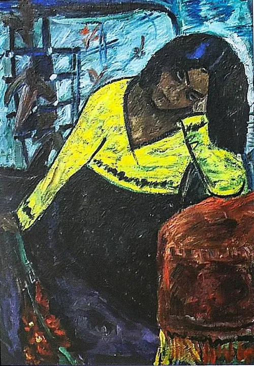 Antano Samuolio paveikslas „Geltona moteris“, 1933 / Archyvo nuotr.