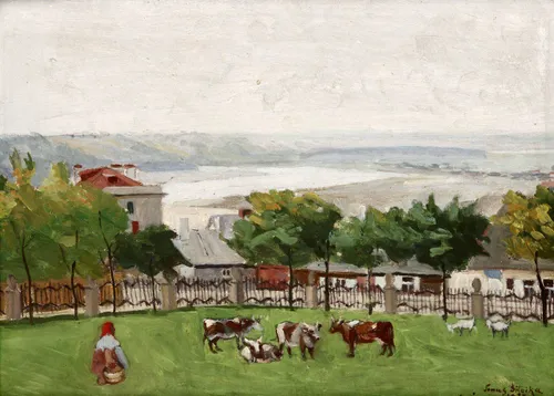 Jono Šileikos paveikslas „Kauno vaizdas nuo Pelėdų kalno“, 1937 / Lietuvos nacionalinio dailės muziejaus nuotr.