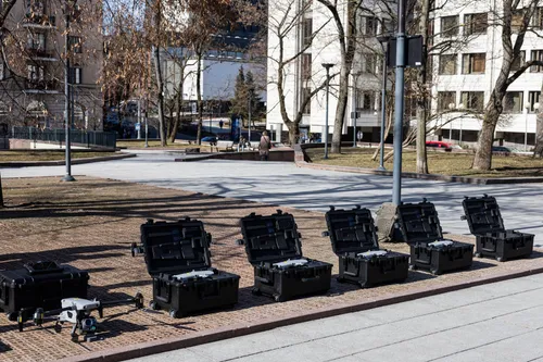 Kovai su kontrabanda skirti dronai / BNS nuotr.