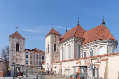 Mažasis Kauno Vatikanas, dešinėje matyti Švč. Trejybės (seminarijos) bažnyčia / R. Tenio nuotr.