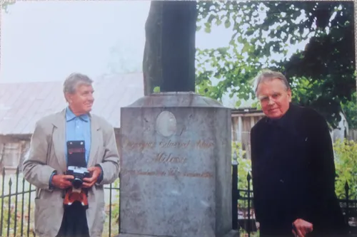 Česlovo Milošo vizitas Vandžiogaloje / Ričardo Jankausko asmeninio archyvo nuotr.