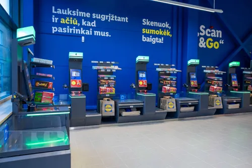 Lidl savitarnos kasų zona