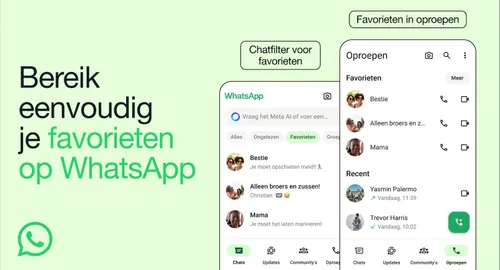 whatsapp favorieten functie