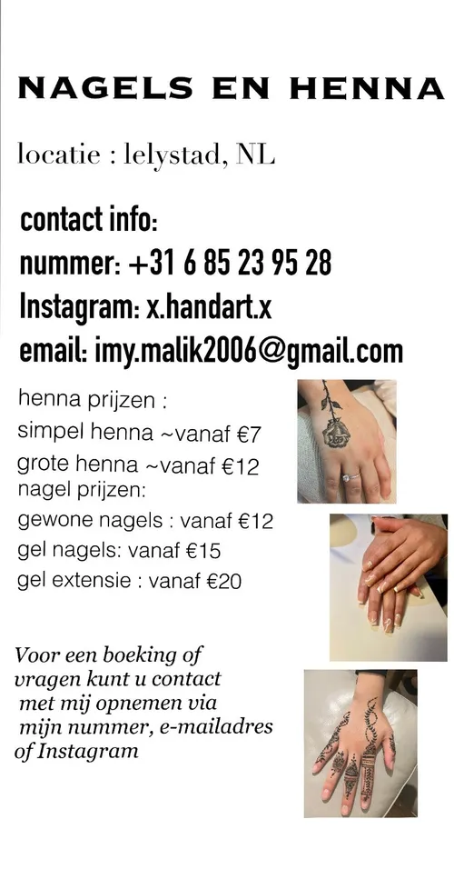 nagels en henna c2a9 hartart lelystad
