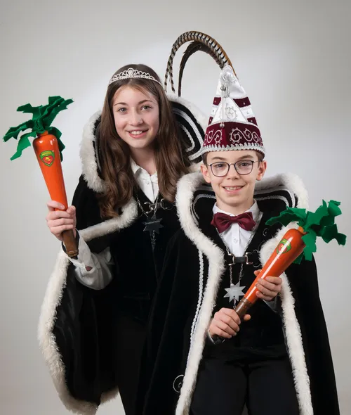 jeugdprins ties en jeugdprinses imke