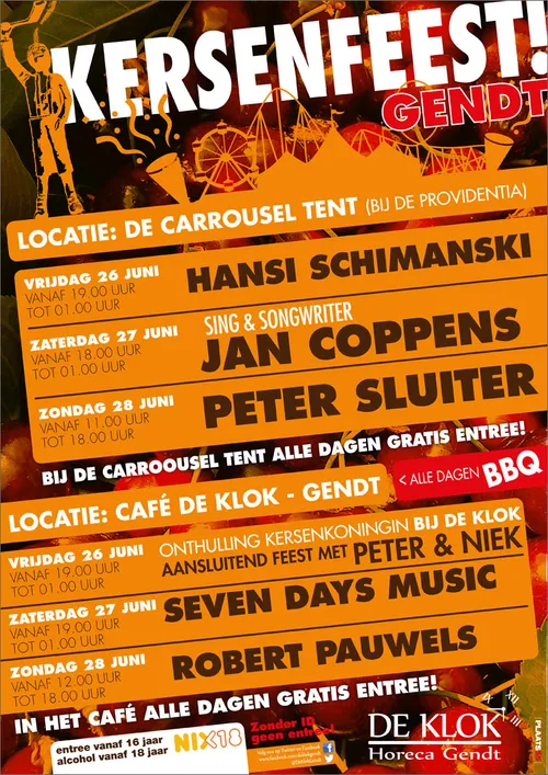 deklok poster kersenfeest 2015