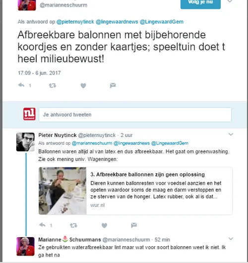 lingewaard nieuws ballonnen