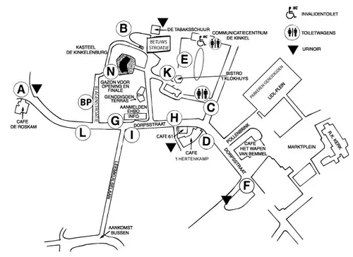 plattegrond bereikbaarheid dweildag
