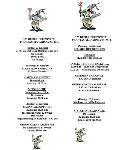 programma blauwe pony