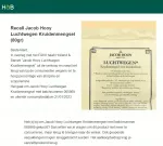 recall jacob hooy kruidenmengsel luchtwegen 150x135