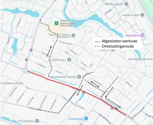 Asfaltonderhoud aan de Loostraat in Huissen Gemeente Lingewaard