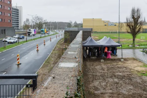 Eco wall Winkelsteeg gemeente Nijmegen