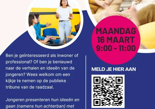 Flyer dialoogsessie JongerenTopFlyer