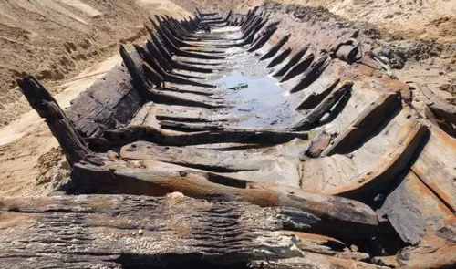 Oude scheepswrak uit Dreumel.1