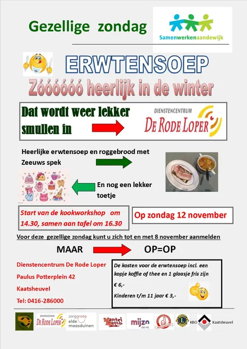 gezellige zondag erwtensoep rode loper 12 11 2 23