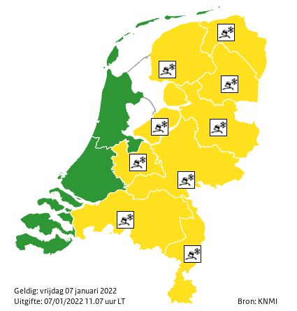 waarschuwing land 0 new
