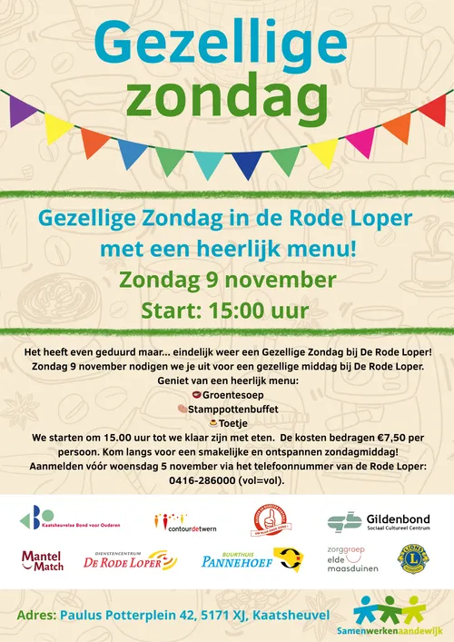 Gezellige zondag de rode loper