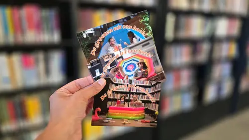 De groeten uit een boek