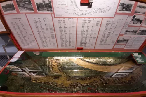 De Maquette is te bezichtigen in het Maas Binnenvaartmuseum in Maasbracht