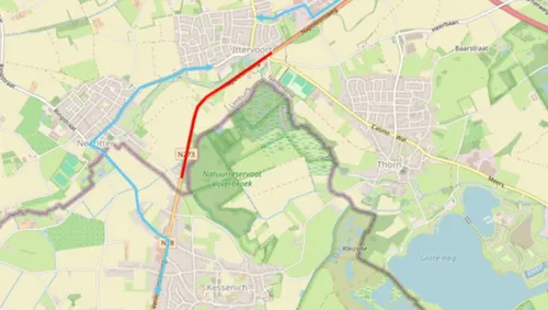 tijdelijke_afsluiting Napoleonsweg Thorn - Ittervoort