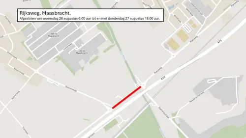 Afsluiting Rijksweg - Brachterbeek-Maasbracht