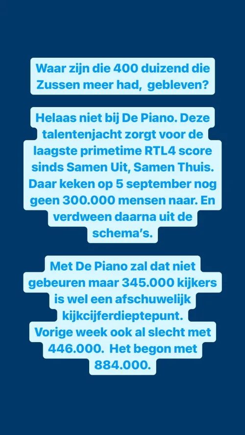 kijkcijfers de piano 1