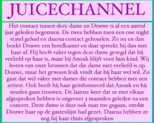 Douwe Bob boekt hotel met geheime minnares