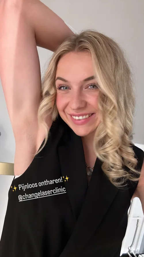 joy beune laat zich lazeren op dit intieme plekje