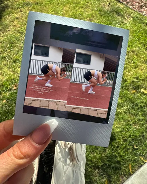 suzanne schulting gaat door haar knietjes voor intense oefening