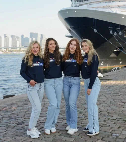 Joy Beune, Michelle de Jong, Pien Hersman en Robin Groot