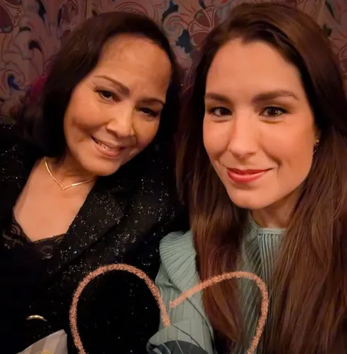 Amber Brantsen met moeder