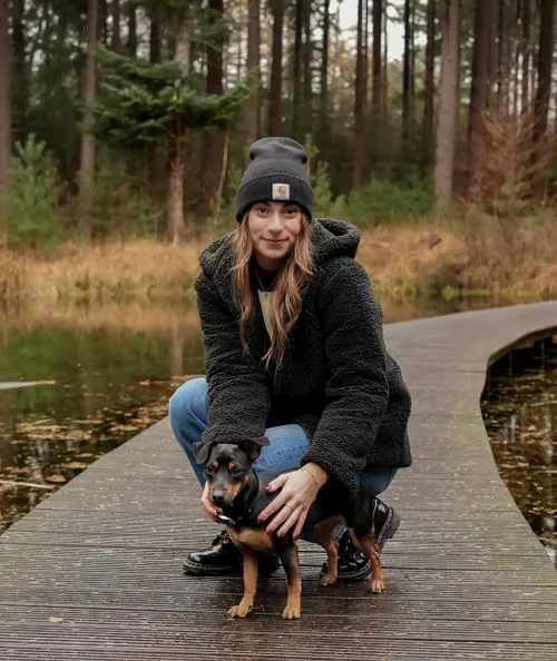 Femke Kok en haar hond
