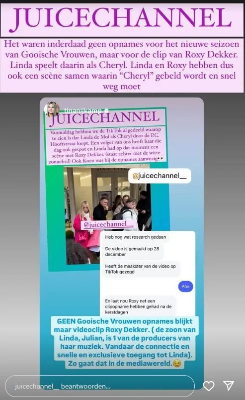 Juicechannel op Instagram