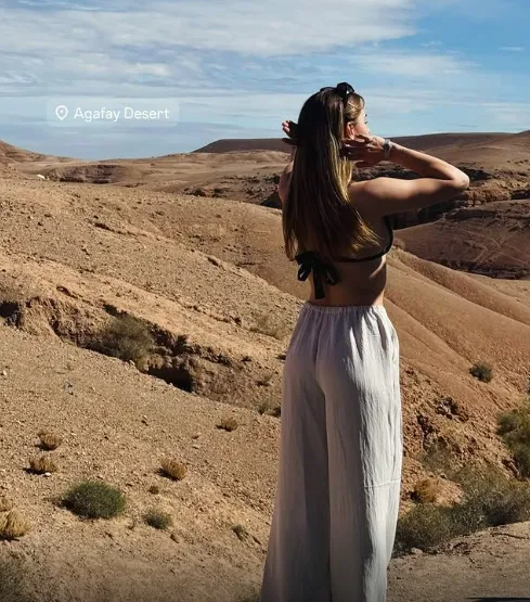 Robin Groot op vakantie