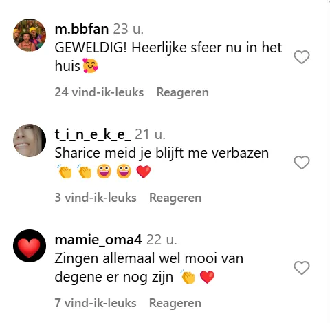 Reacties op de video
