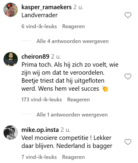 Reacties op de overstap van Nederland naar Spanje