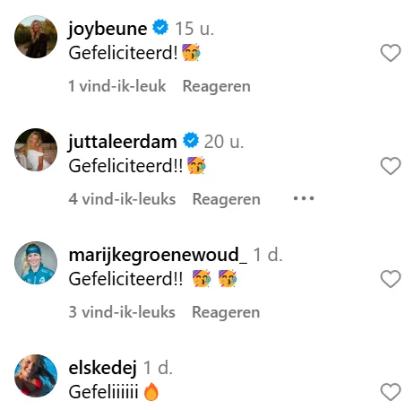 Reacties op de post